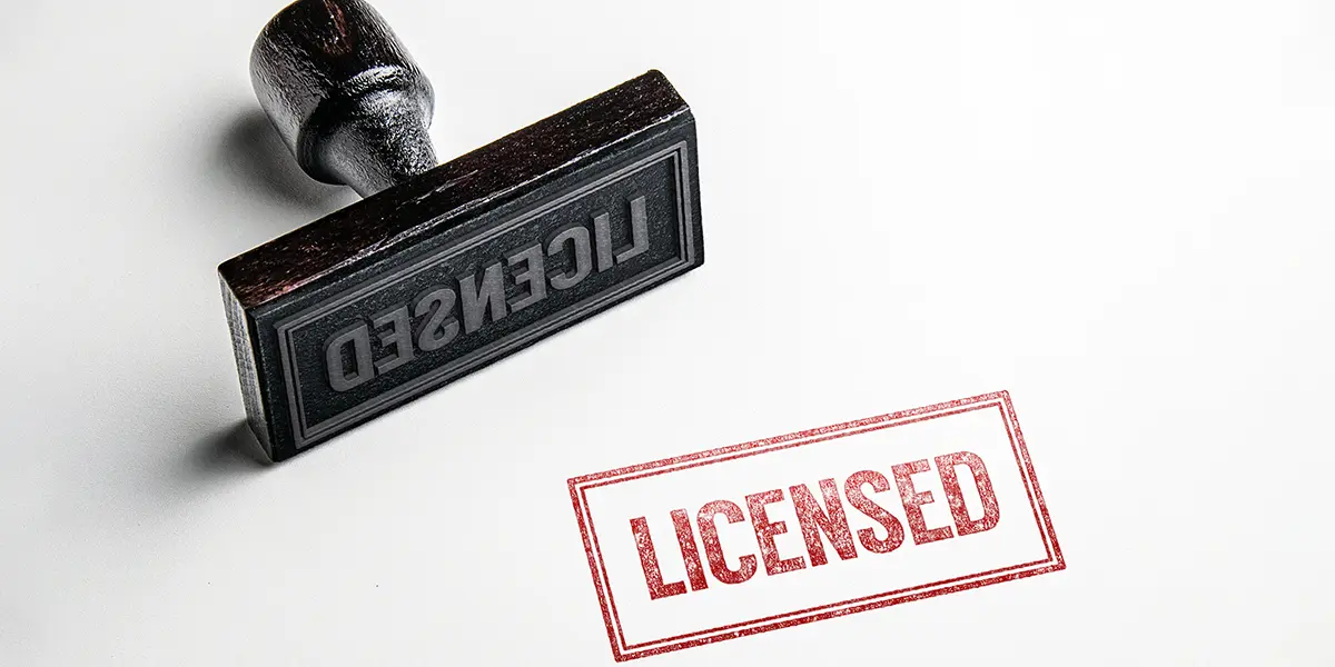 Stamp of approval for licensing contractor