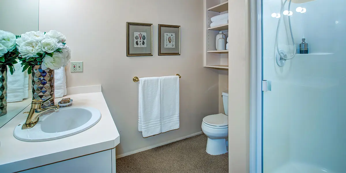 Simple bathroom remodel with new faucet and wall paint