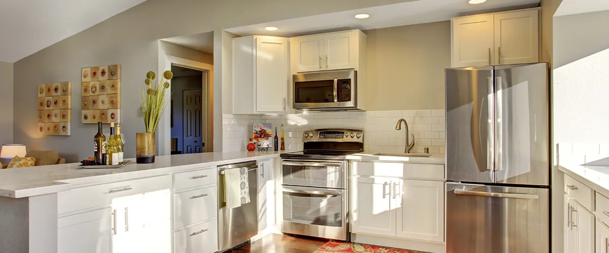 basic white cabinets