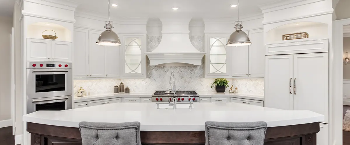 fancy white kitchen
