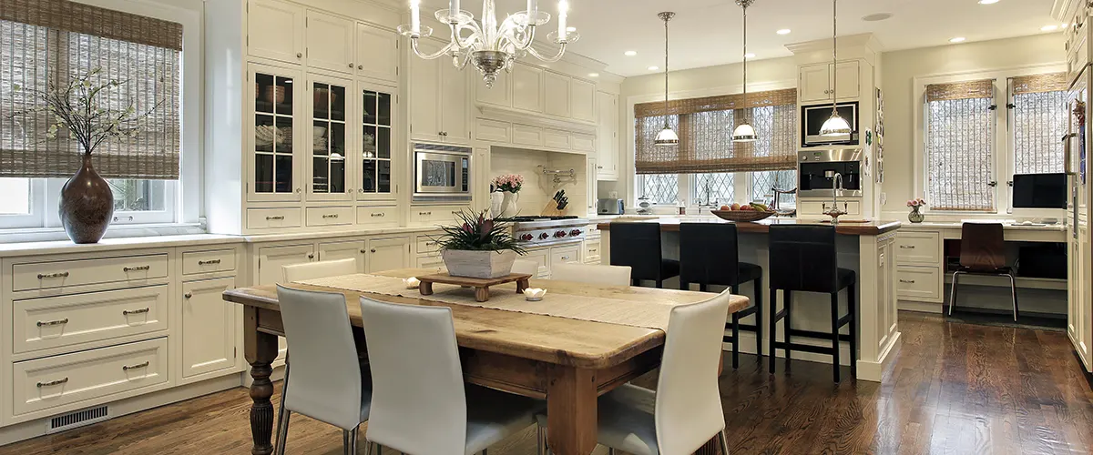 transitional white kitchen turlock