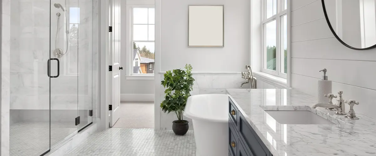 white modern bathroom