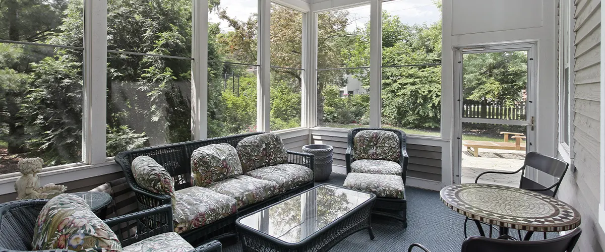 sunroom during summer