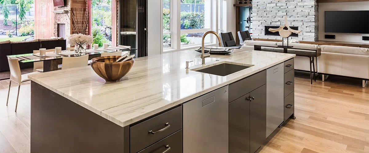 Quartz countertop for a kitchen upgrade