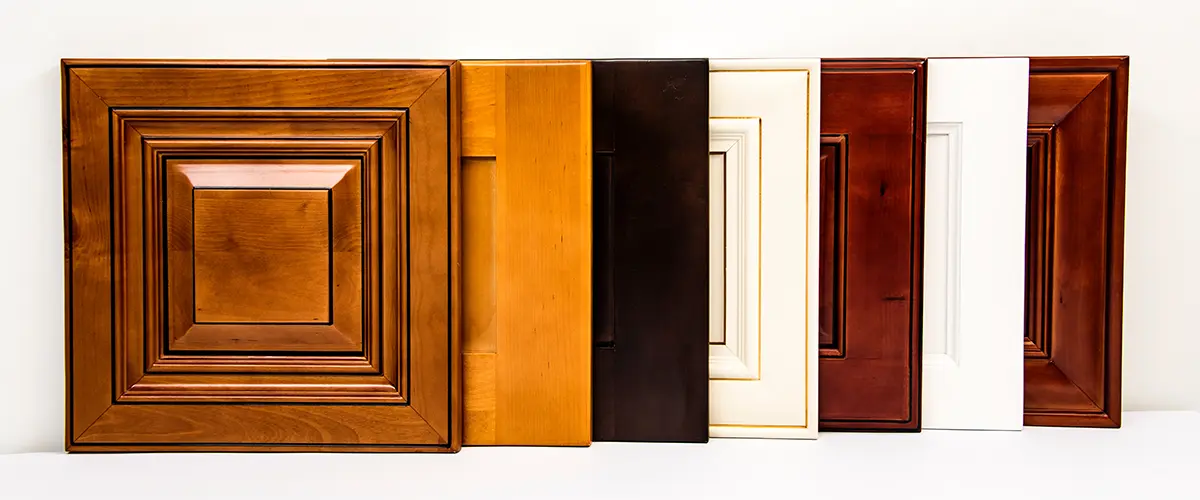 Raised panels for custom kitchen cabinets in multiple colors and finishes