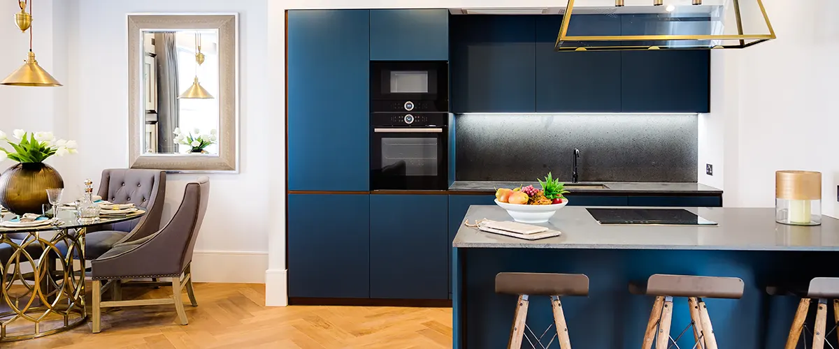 colorful kitchen space