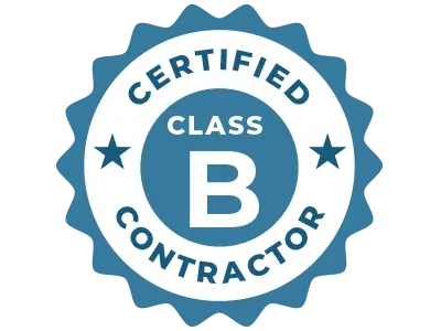 KHB Construction - class b contractor white logo certification