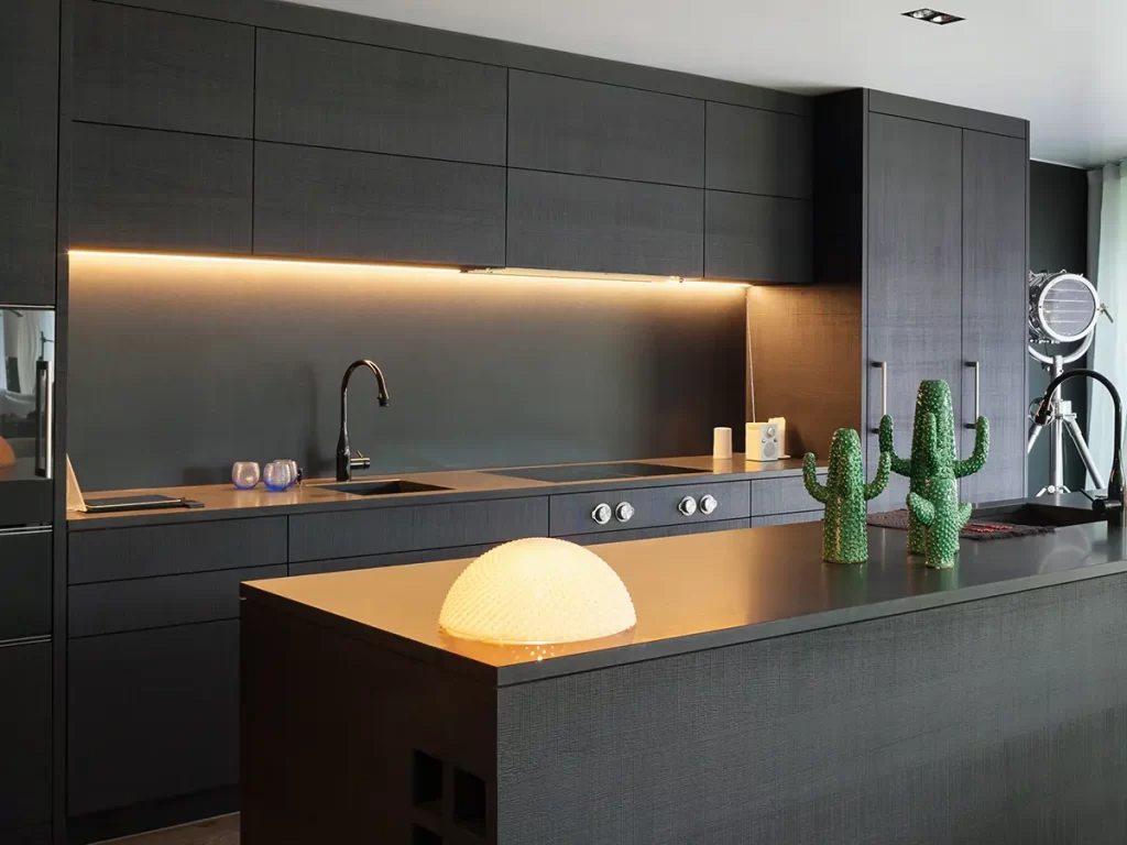 Modern Kitchen With Under Cabinet Lights