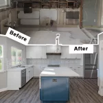 before and after kitchen transformation